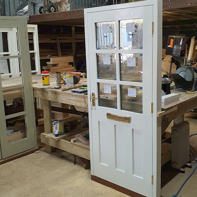 new hardwood door to match existing for a home in Oxfordshire